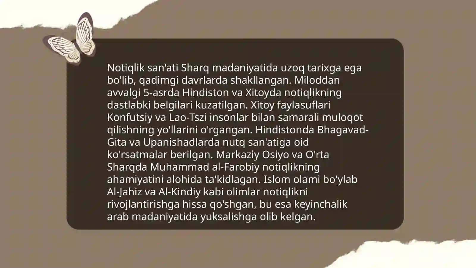 Notiqlik san'ati Sharq madaniyatida 3
