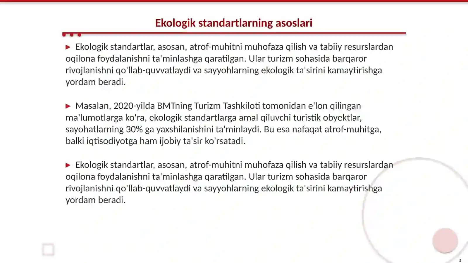 Turizmda ekologik standartlashtirish 3