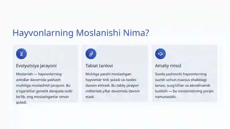 Hayvonlarning Moslanishi: Tabiatdagi Hayotiy Moʻjizalar 3