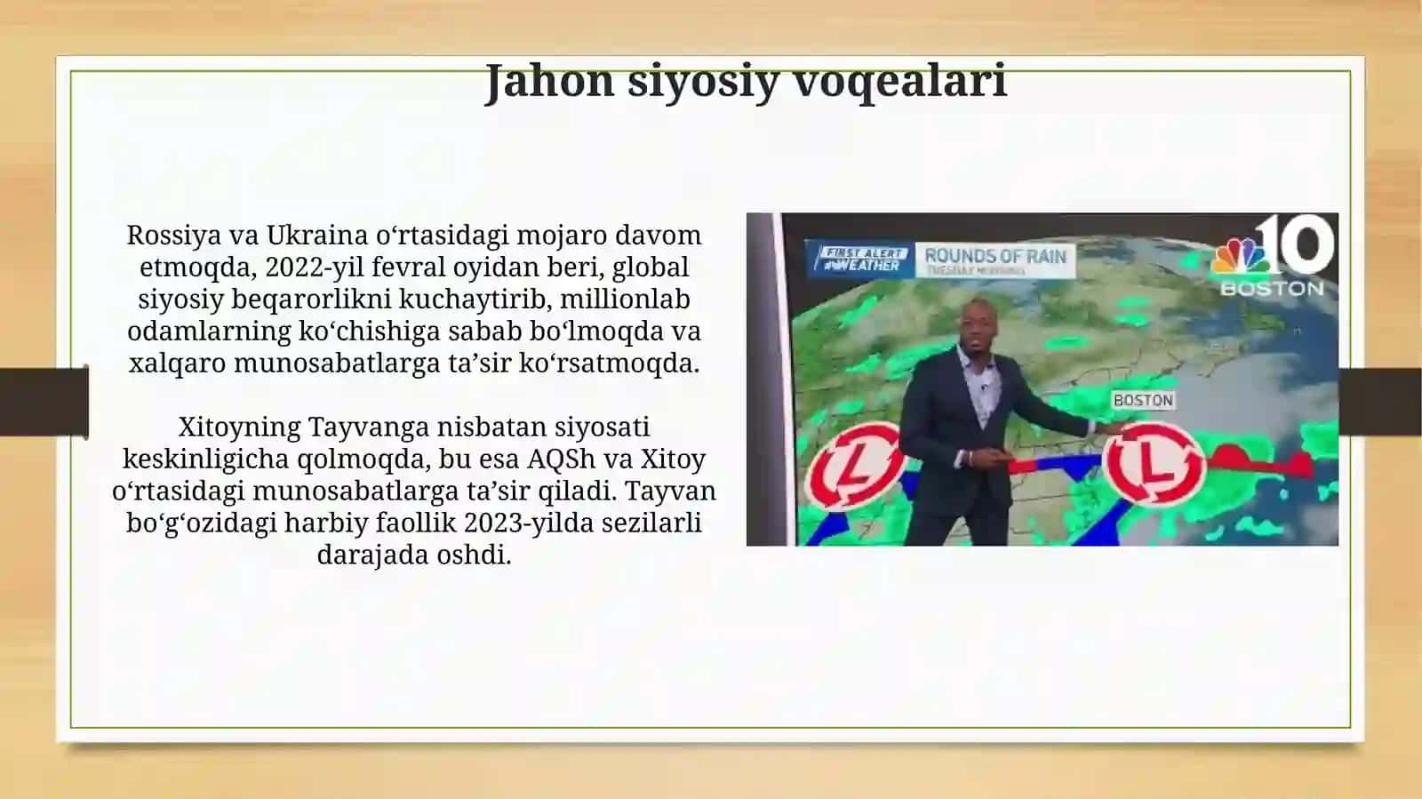Jahonda va mintaqamizdagi bugungi yangiliklar 3
