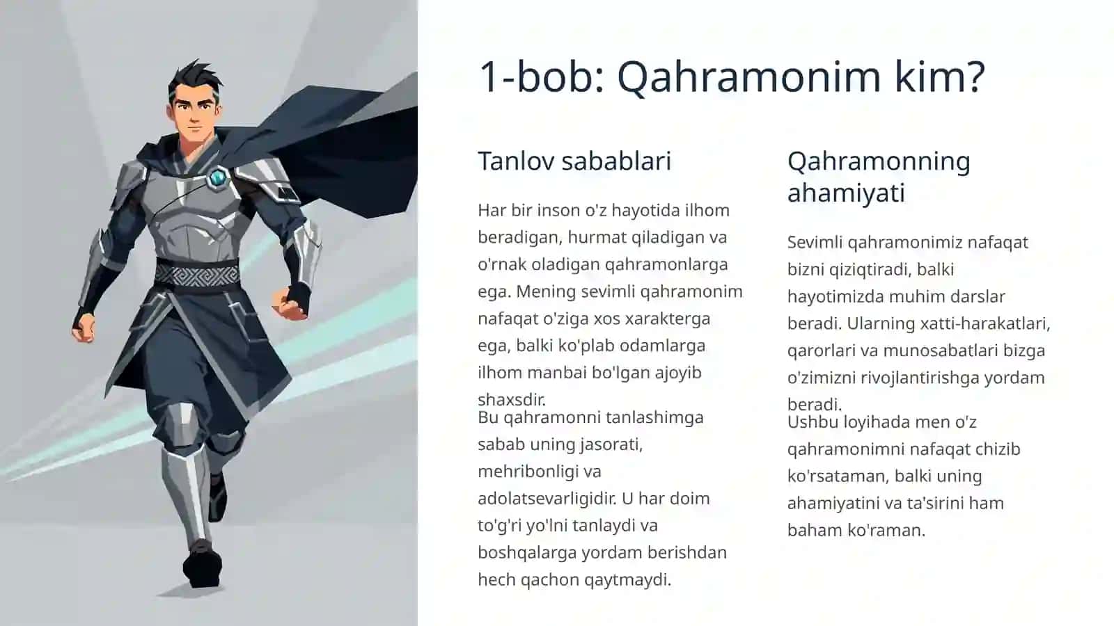 Mening sevimli qahramonim tasvirini chizish 3