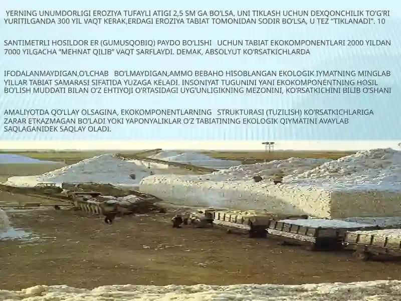 TUPROQNING ORGANIK QISMI VA UNUMDORLIGI 3