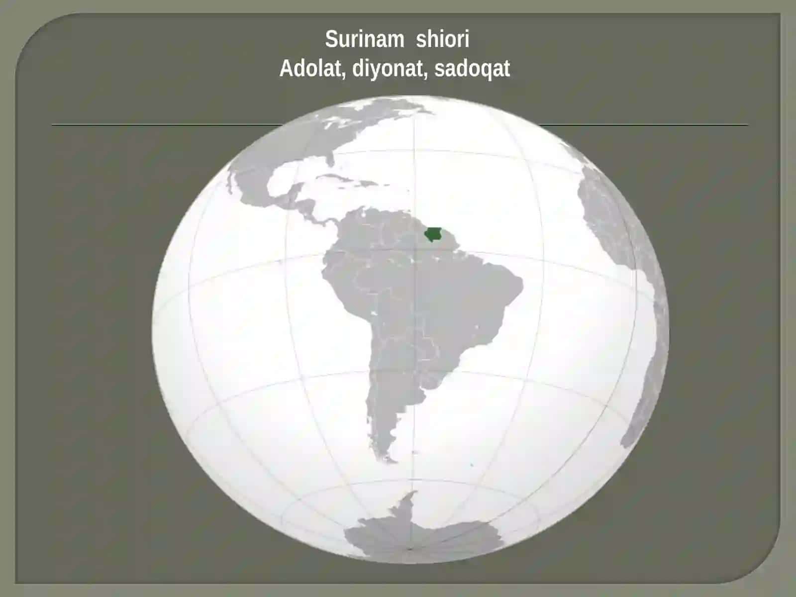 Surinam haqida 3