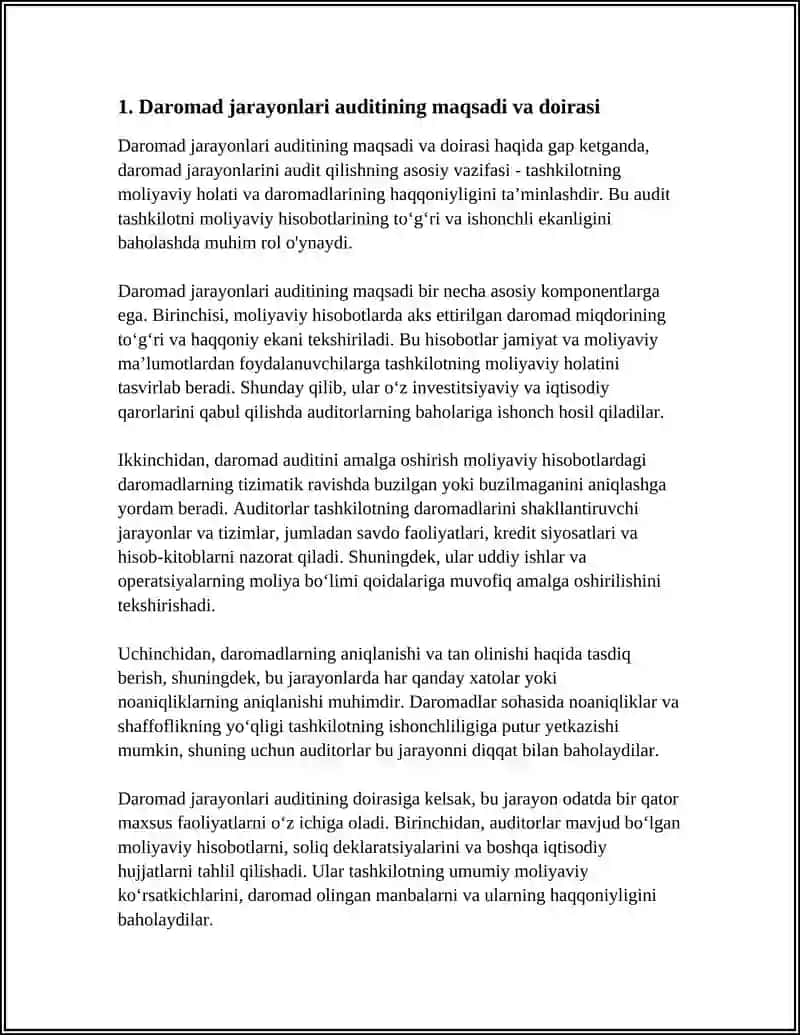 DAROMAD JARAYONLAR AUDITI 3