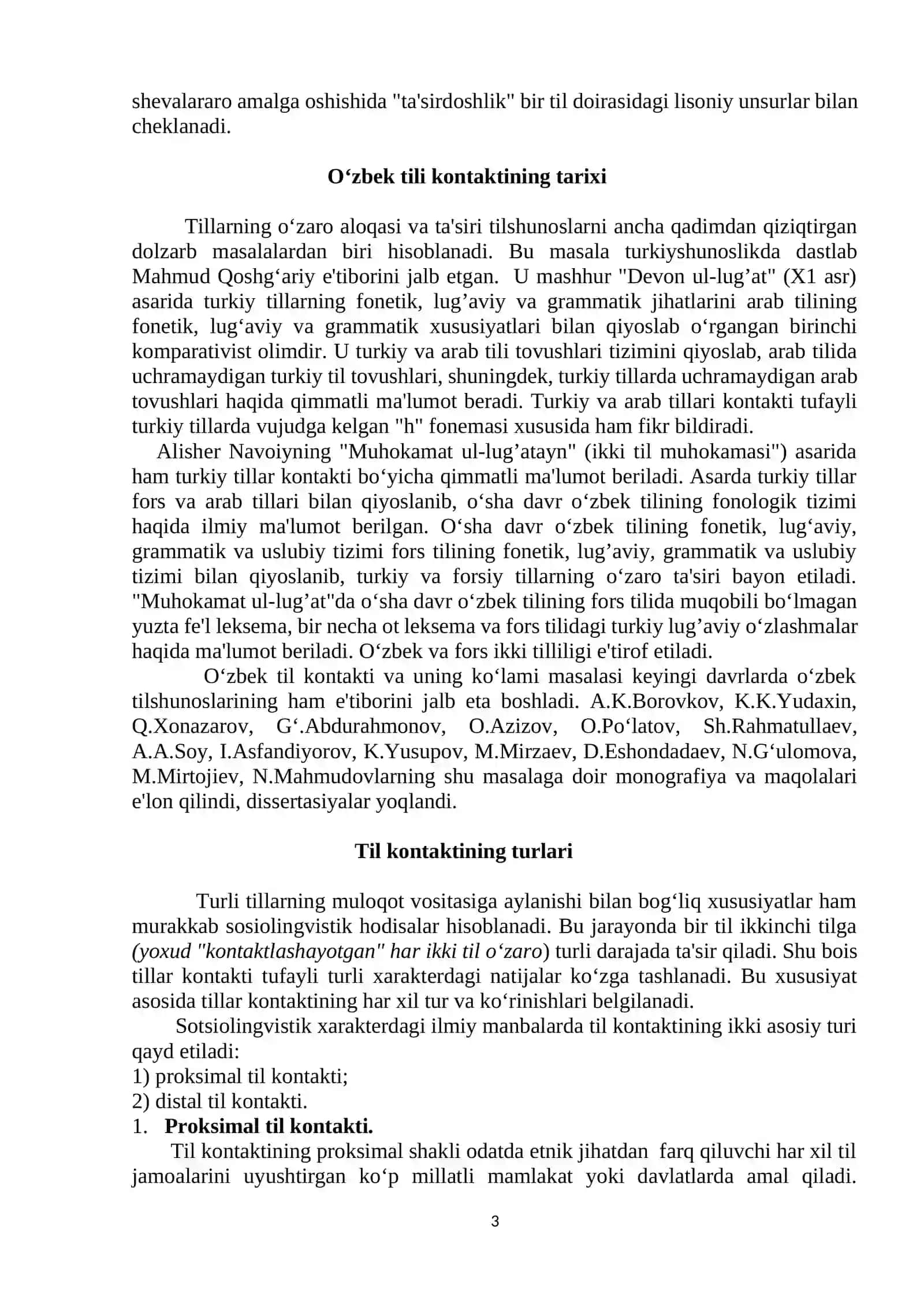 O‘ZBEK TILI KONTAKTLARI TARIXIDAN 3