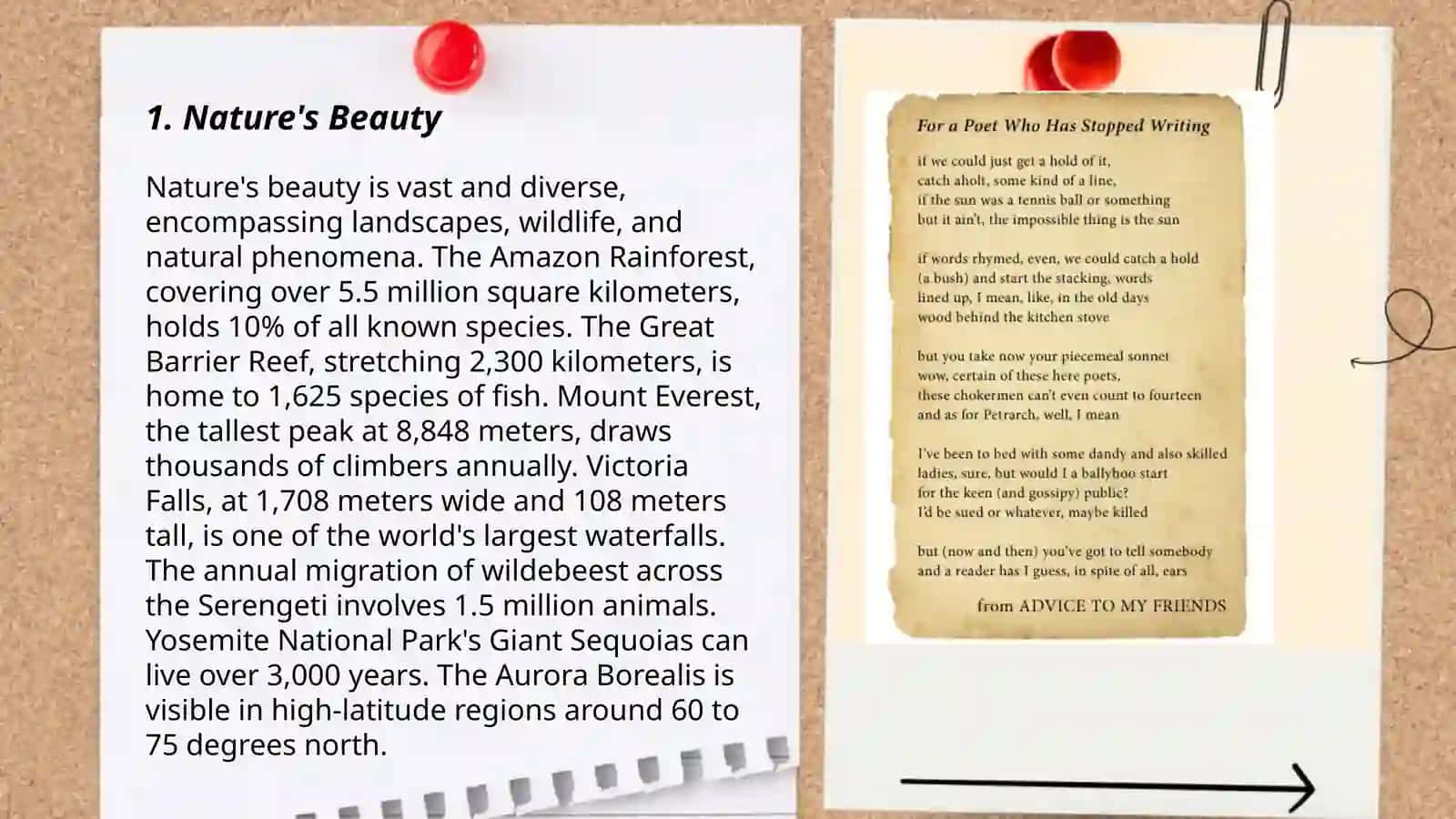 Writing poems 3