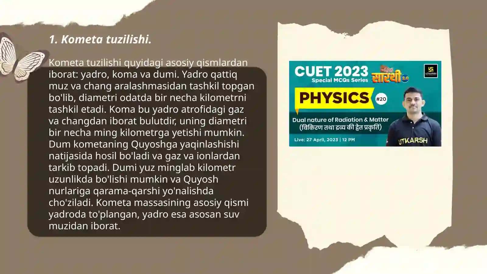 Kometa tuzilishi 3