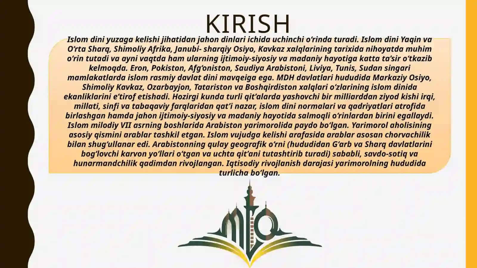 Islonming vujudga kelishi va tarqalishi 3