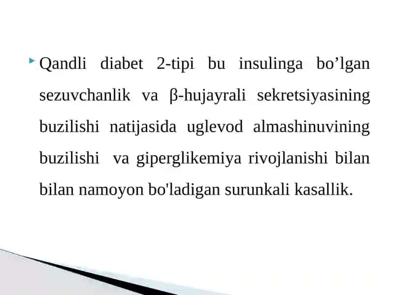 Qandli diabet 3