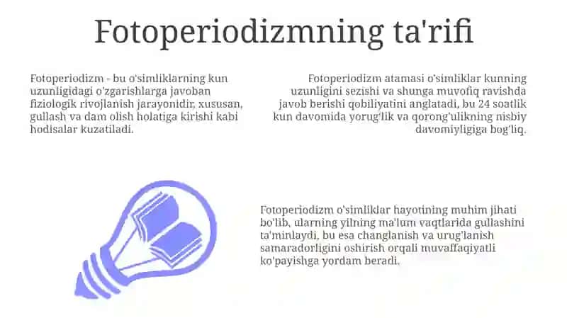 Fotoperiodizm 3