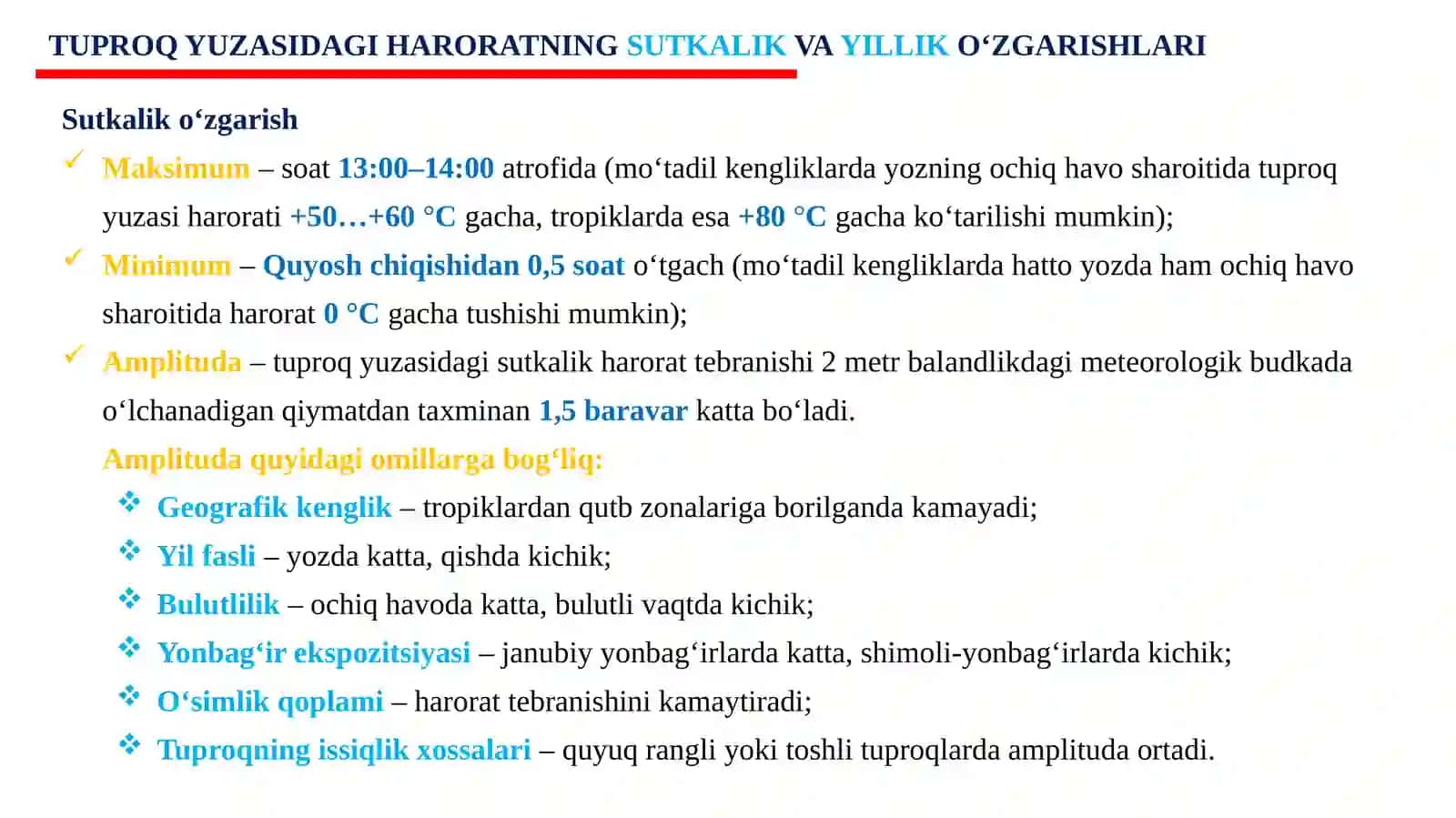 ATMOSFERADAGI ISSIQLIK VA NAMLIKNING AYLANISH JARAYONI 3