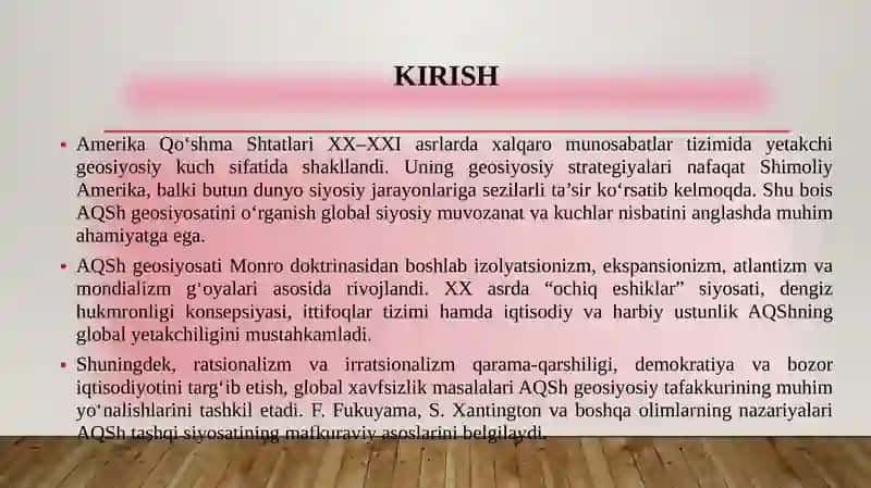 AQSh geosiyosati 3