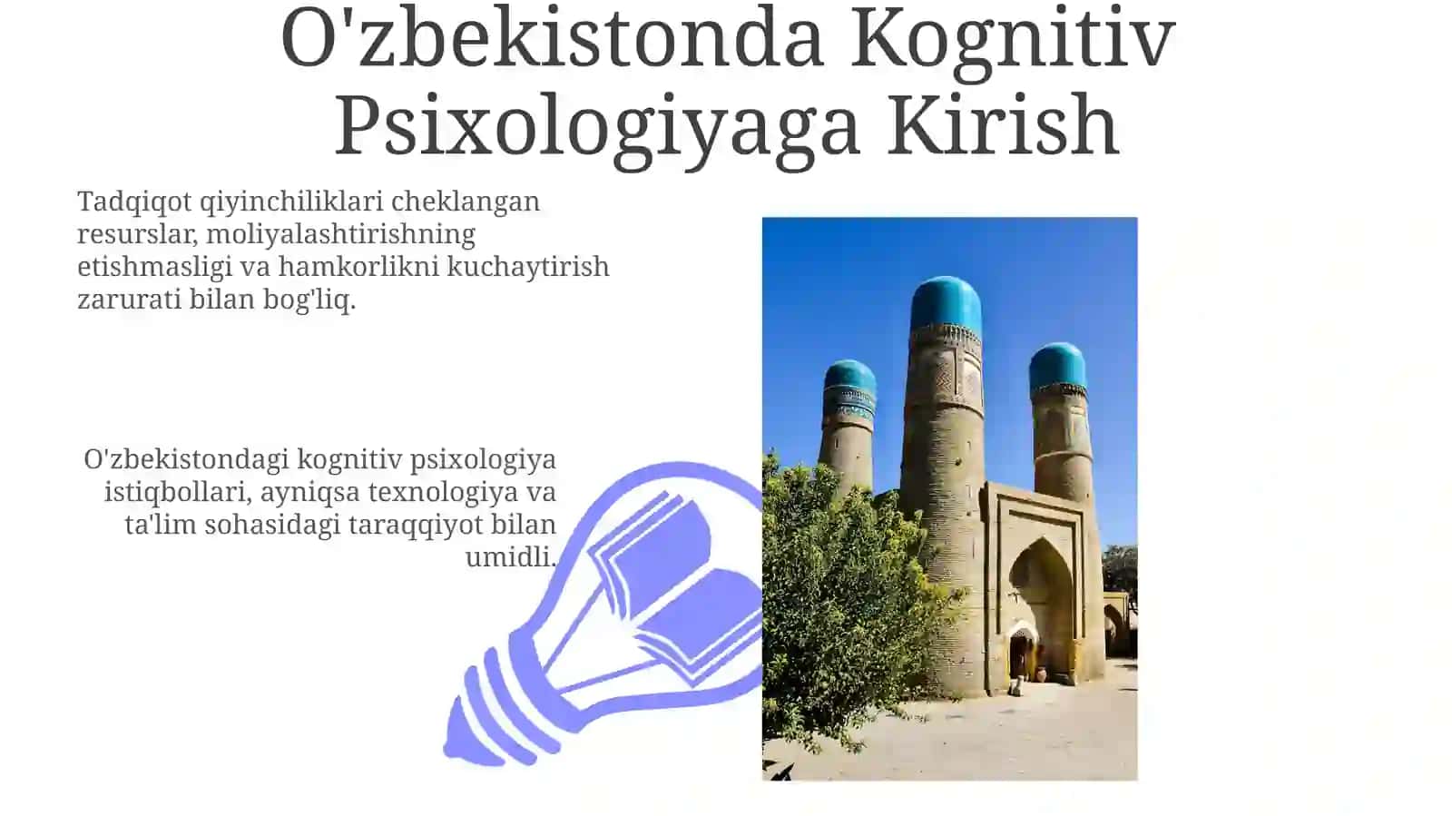 O'zbekistondagi Kognitiv Psixologiya Hozirgi Holati 3