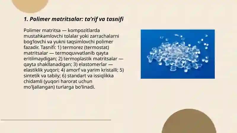 Polimer matritsalari 3
