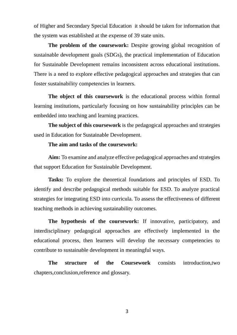 Education for Sustainable Development: Pedagogical approaches and strategies 3