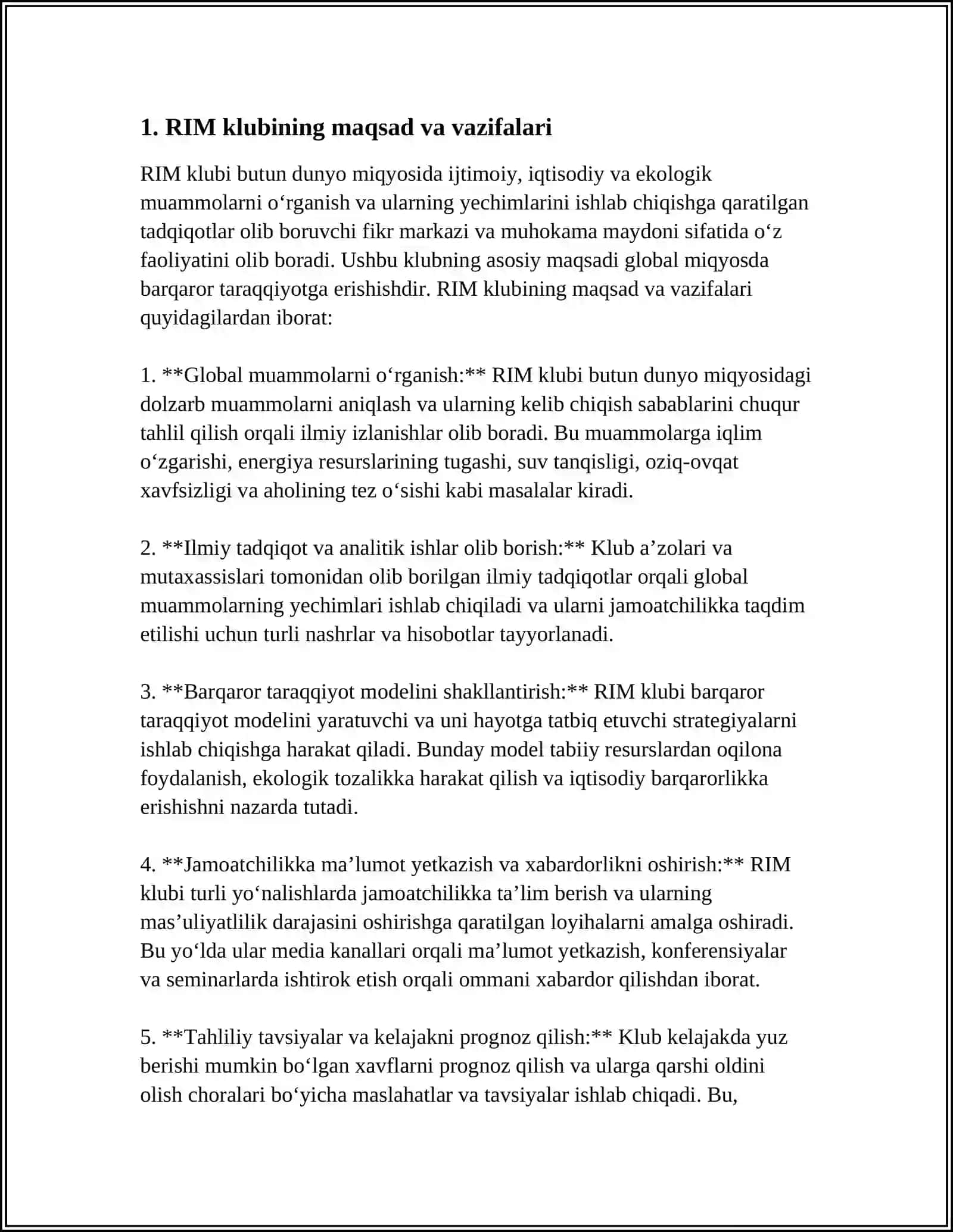 RIM KLUBI FAOLIYATI 3