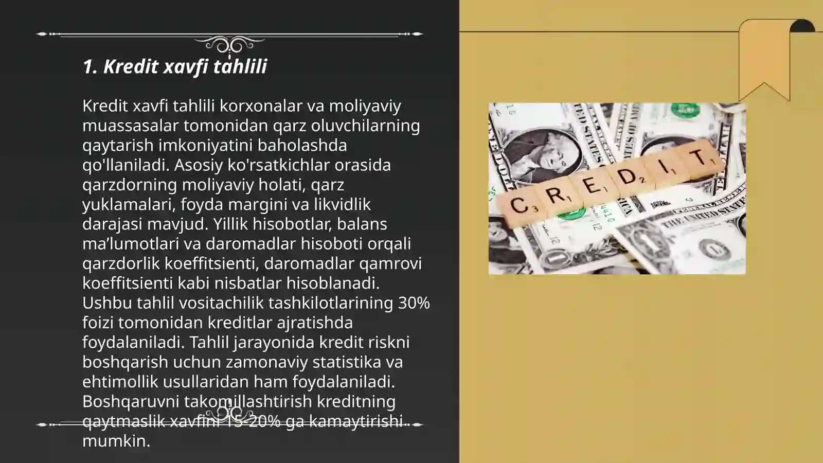 Kredit xavfi tahlili 3