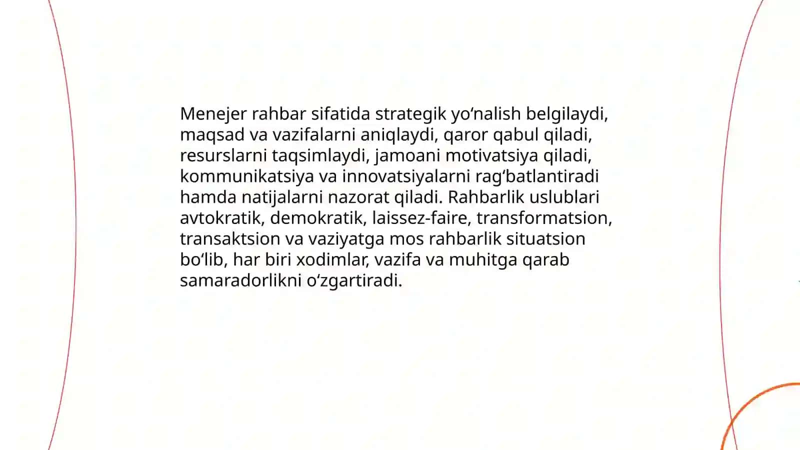 Menejer shaxsining roli va sifatlari 3