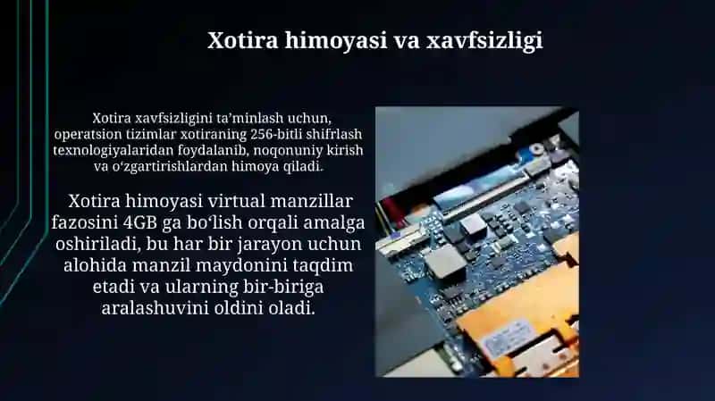 Operatsion tizimlarda xotira bilan ishlash 3
