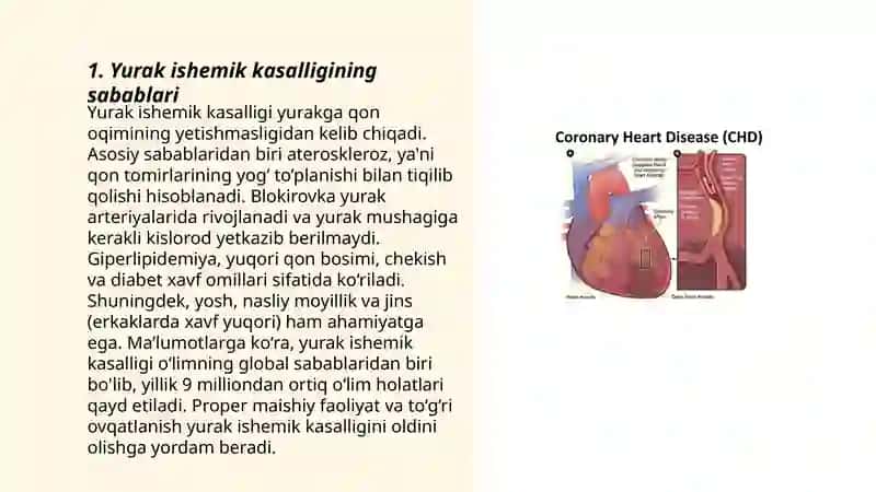 Yurak ishemik kasalligi Davolash ishi 3