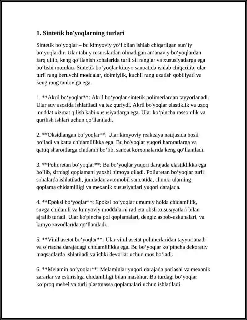 SINTETIK BOYOQLAR 3