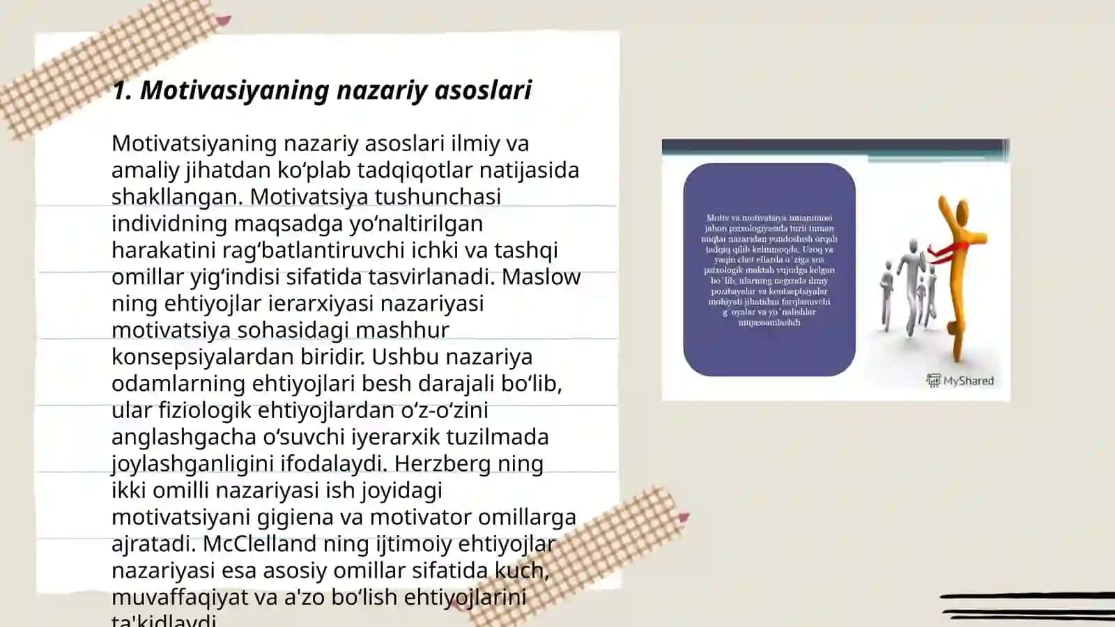 Motivatsiya turlari va shakllari 3