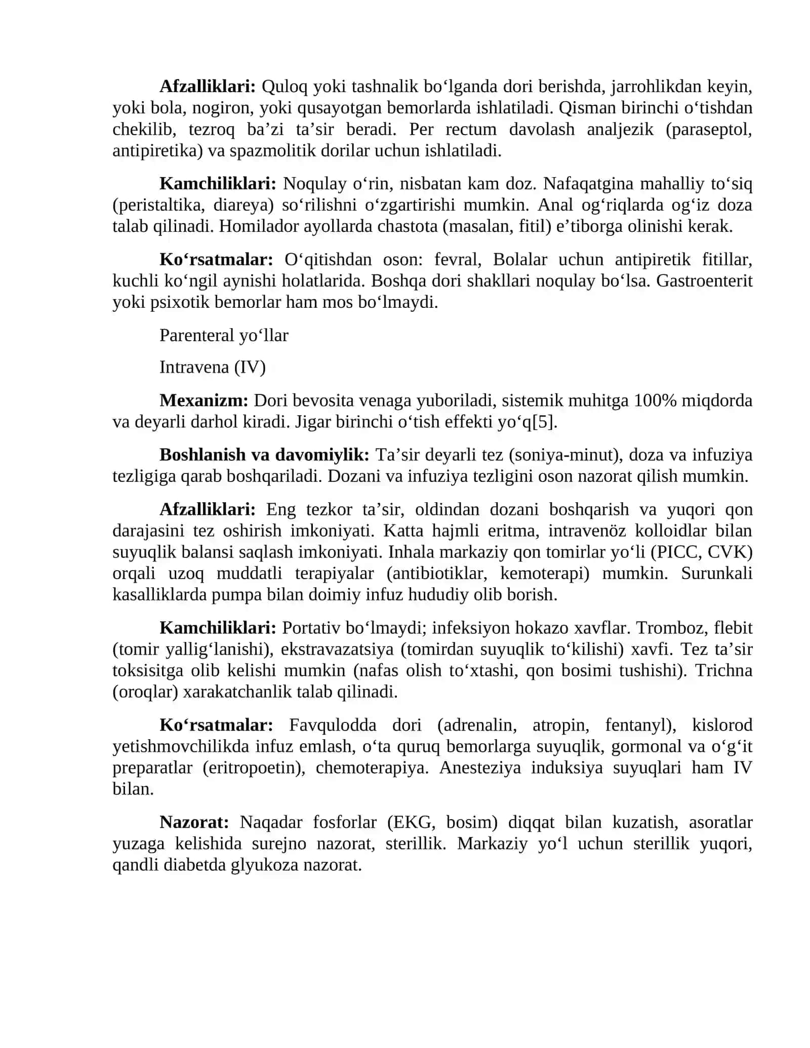 Dori moddalarini organizmga yuborish yo‘llari 3