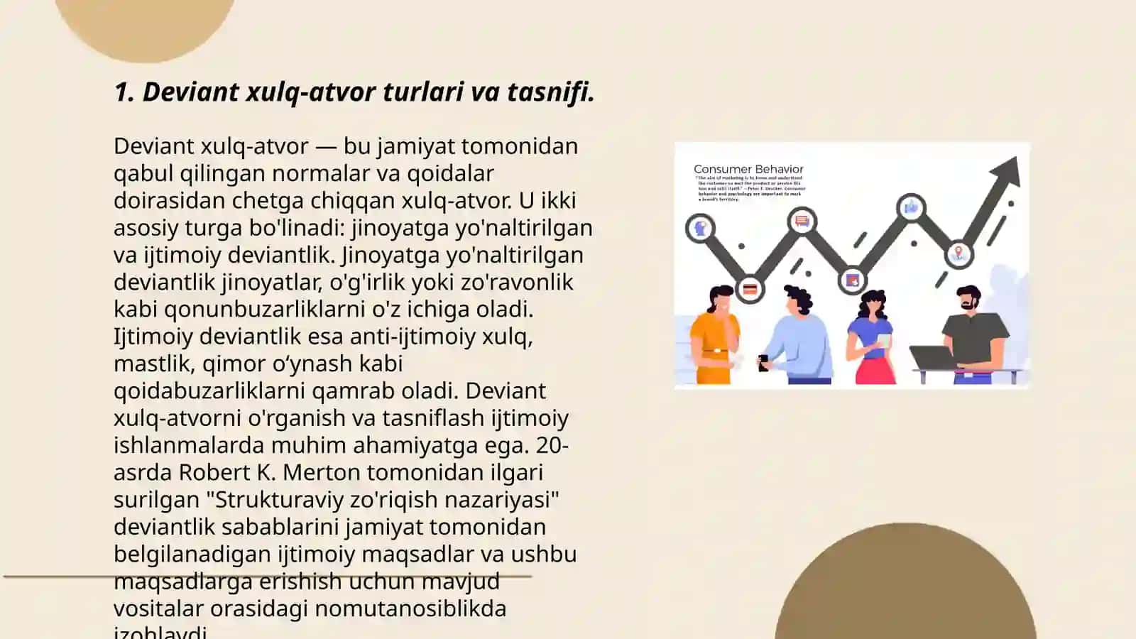 Deviant xulq-atvor turlari va tasnifi 3
