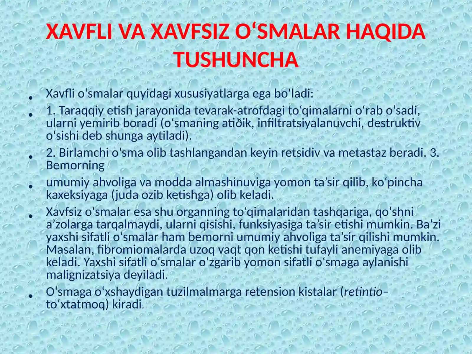 AYOLLAR JINSIY A’ZOLARIDA O’SMA OLDI VA O’SMA KASALLIKLARI 3