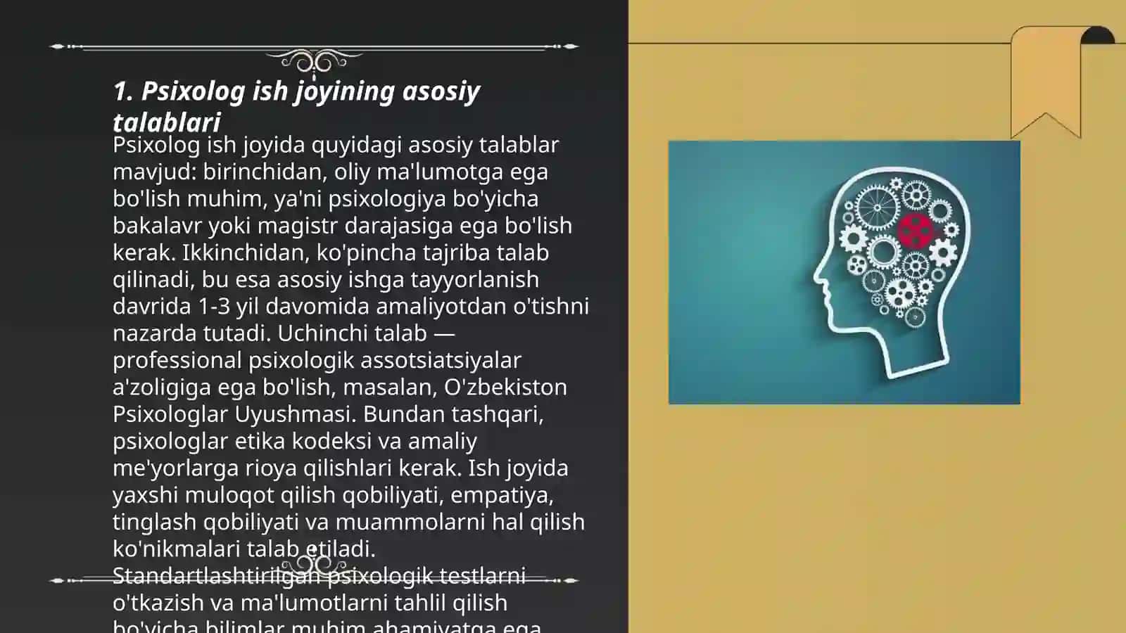 Psixologning asosiy faoliyat turlarini tashkilashtirish 3
