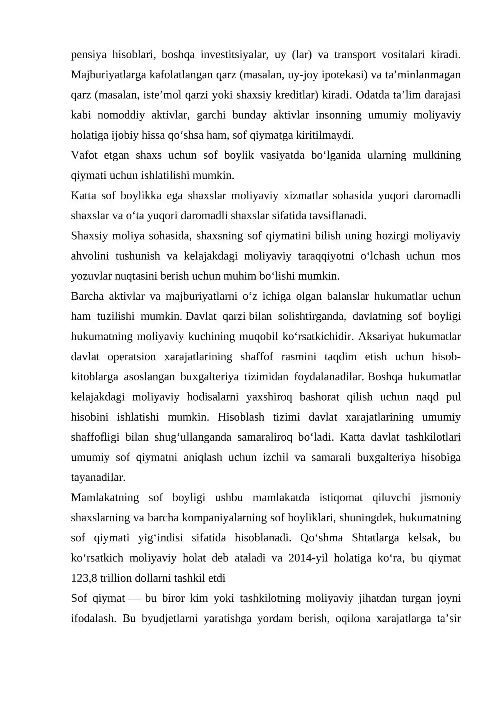 Sof qiymat usullari bo'yicha investsion qarorlar qabul qilish 3