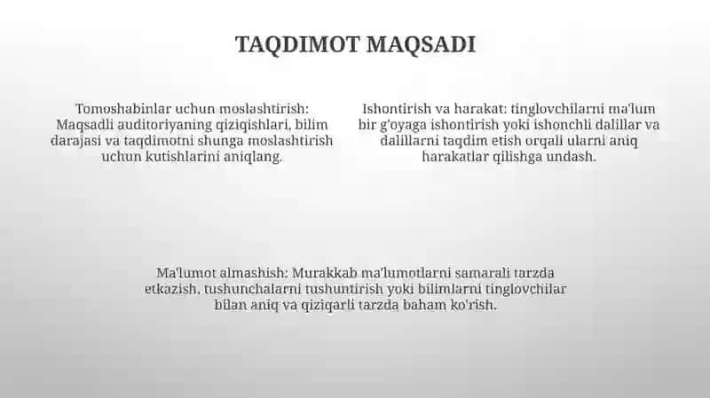 Taqdimot Tayyorlash 3