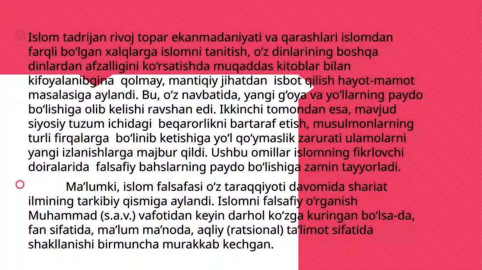 DIN MADANIYAT FENOMENI.ISLOM DINI TARIXI VA FALSAFASI 3