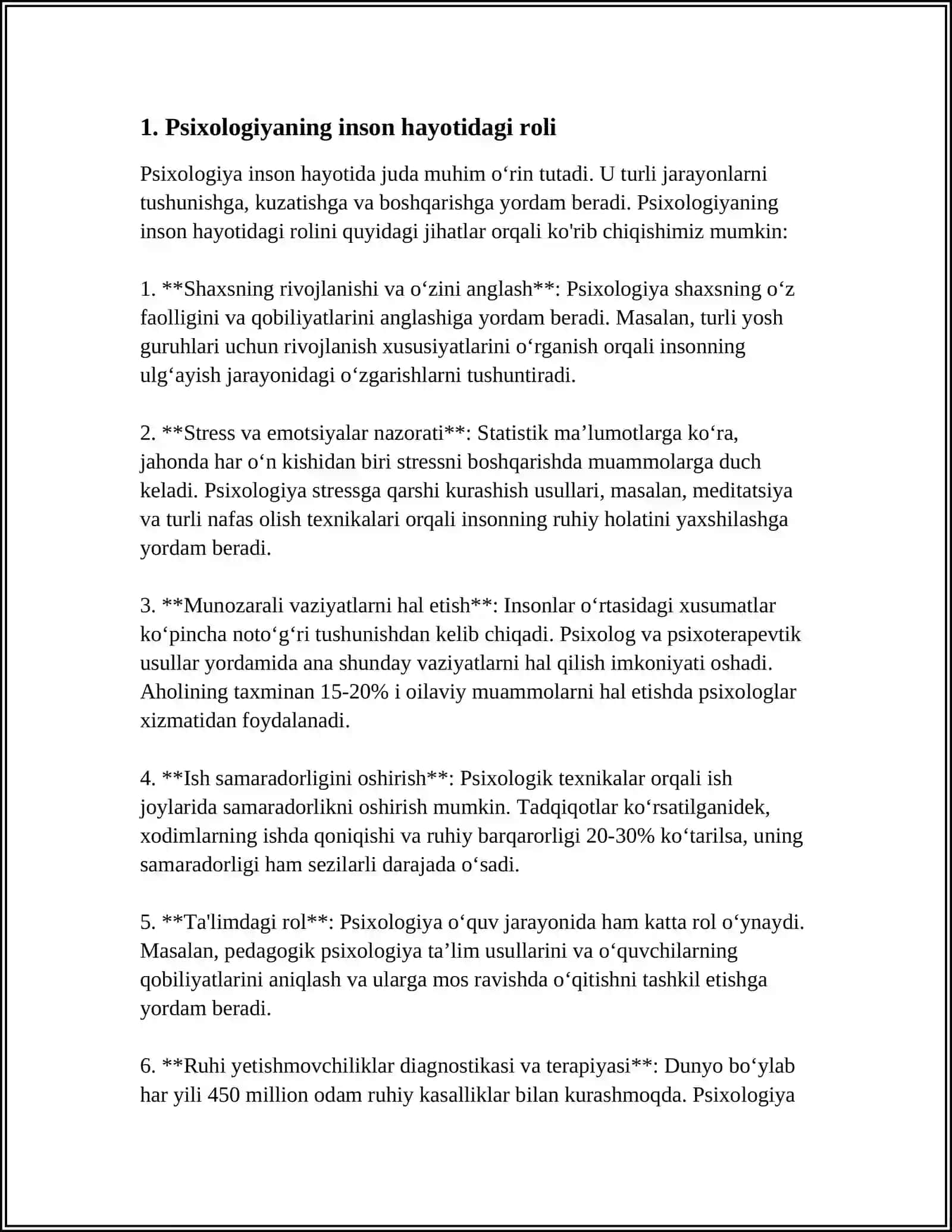 PSIXOLOGIYA FANINING AHAMIYATI 3