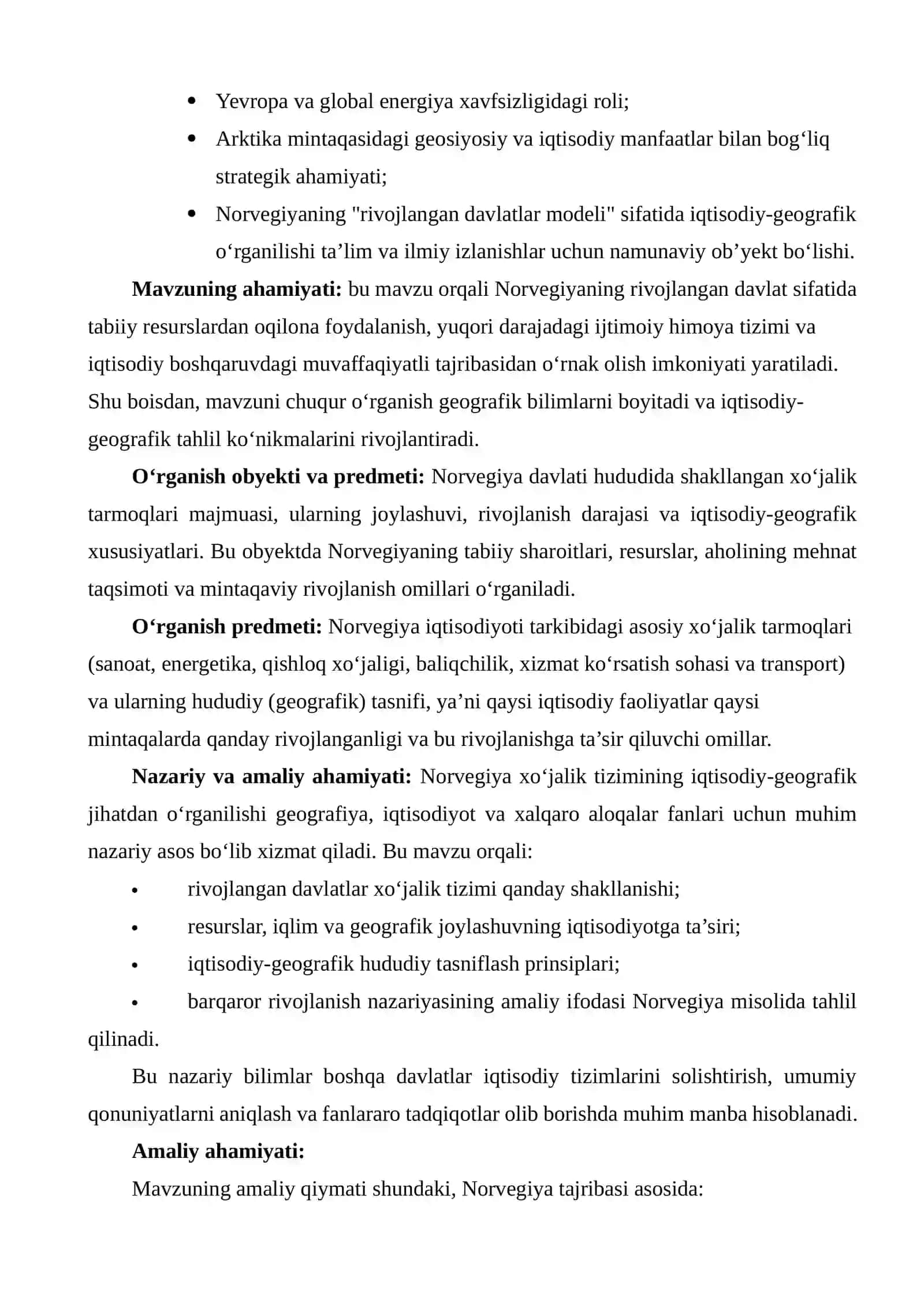 Norvegiya davlati haqida umumiy ma’lumotlar 3