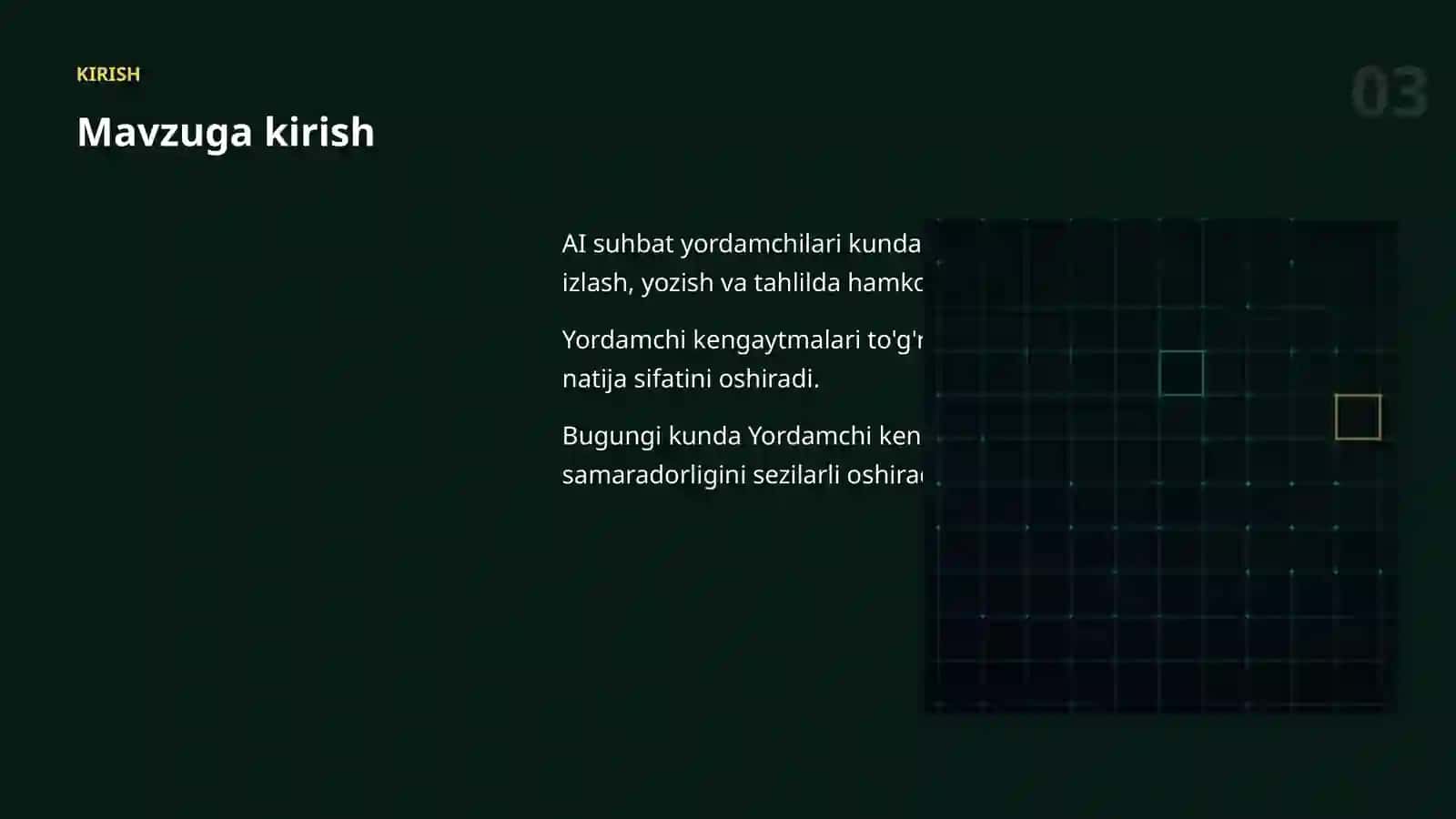 AI SUHBAT YORDAMCHILARI 3