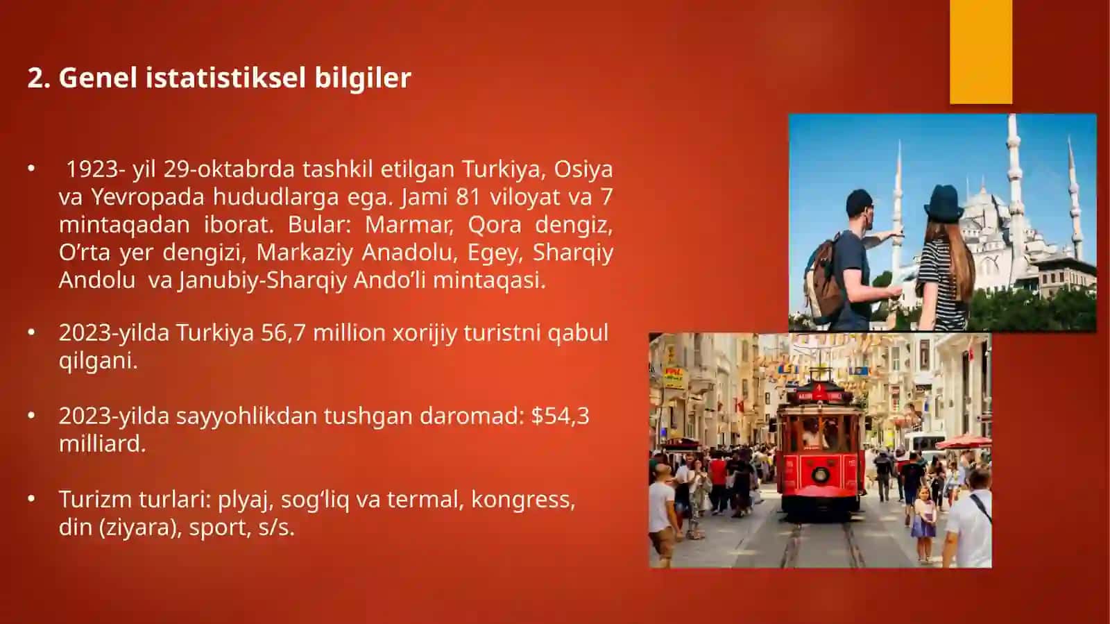 Turkiyada xalqaro turizm va sayyohlik yo'nalishlari. 3