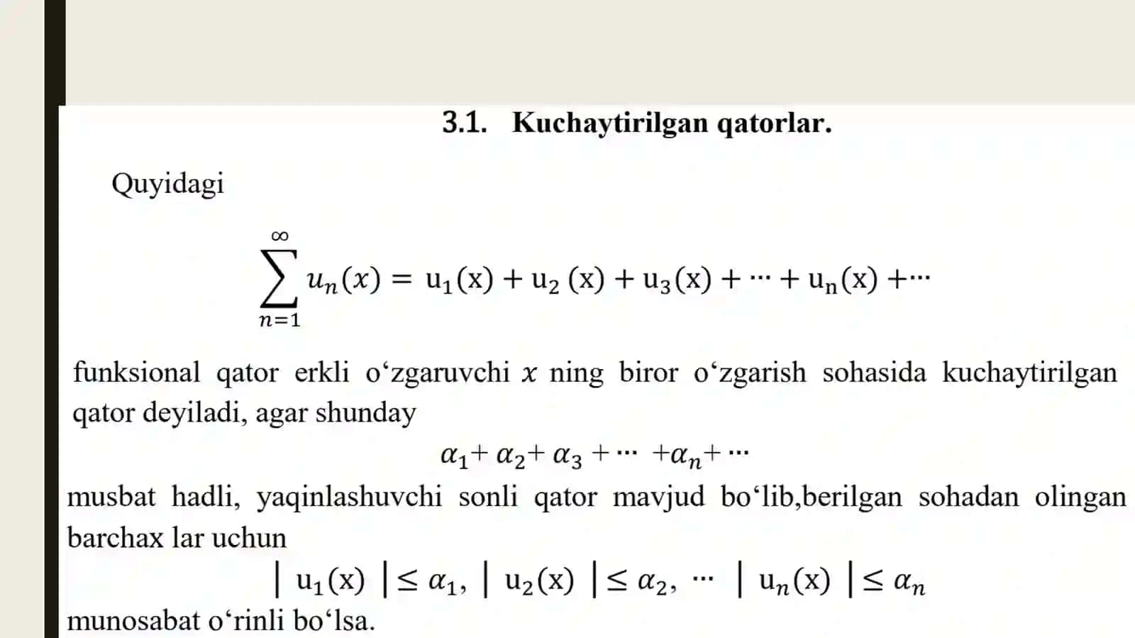 FUNKSIONAL QATORLAR 3