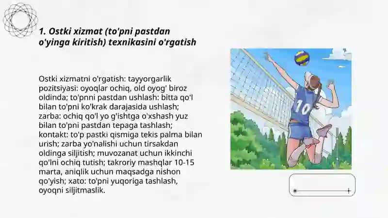 Voleybol to'pini o'yinga kiritish 3