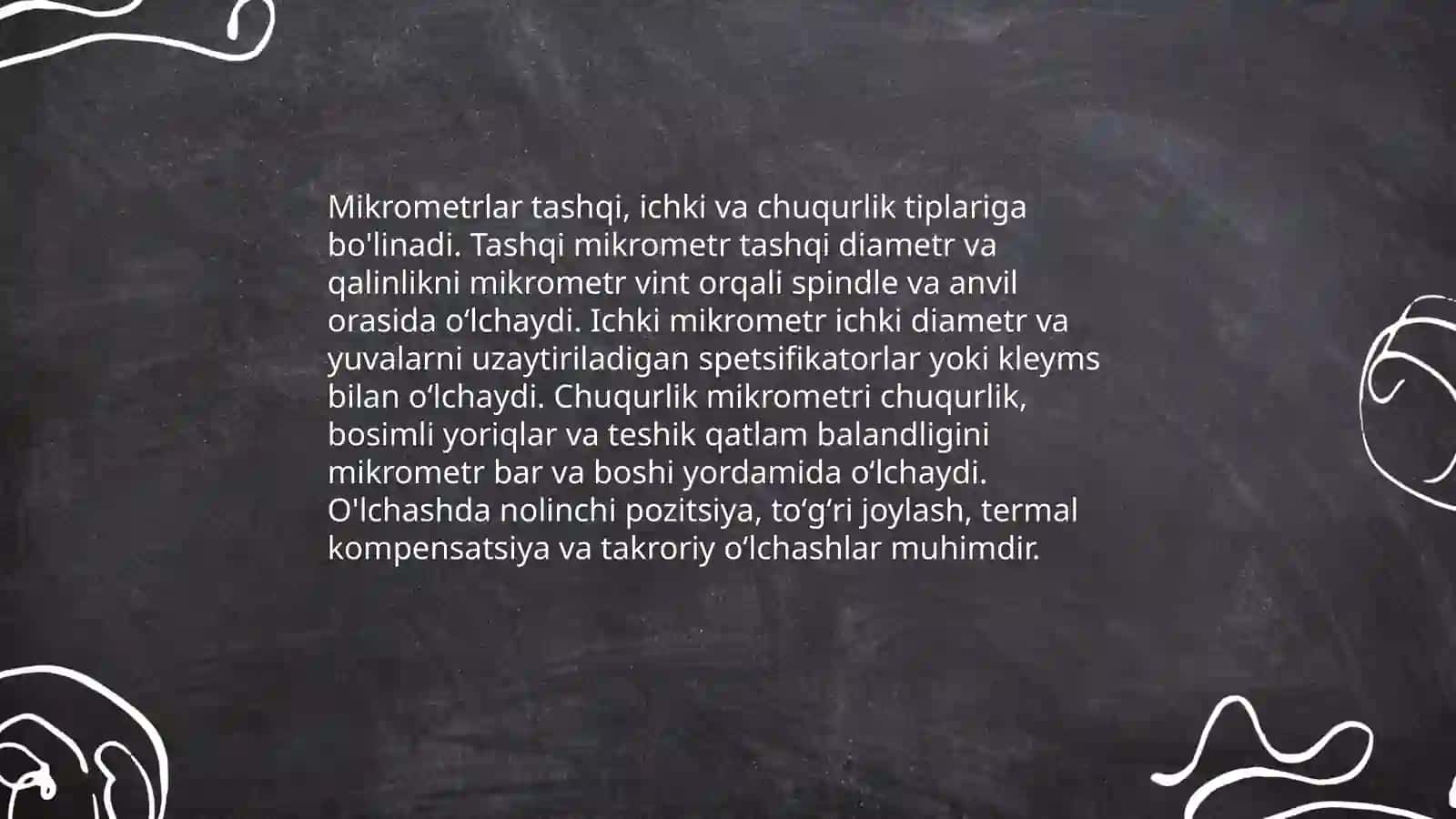 Bichiq detallarning geometrik oʻlchamlarini oʻlchaydigan uskuna 3