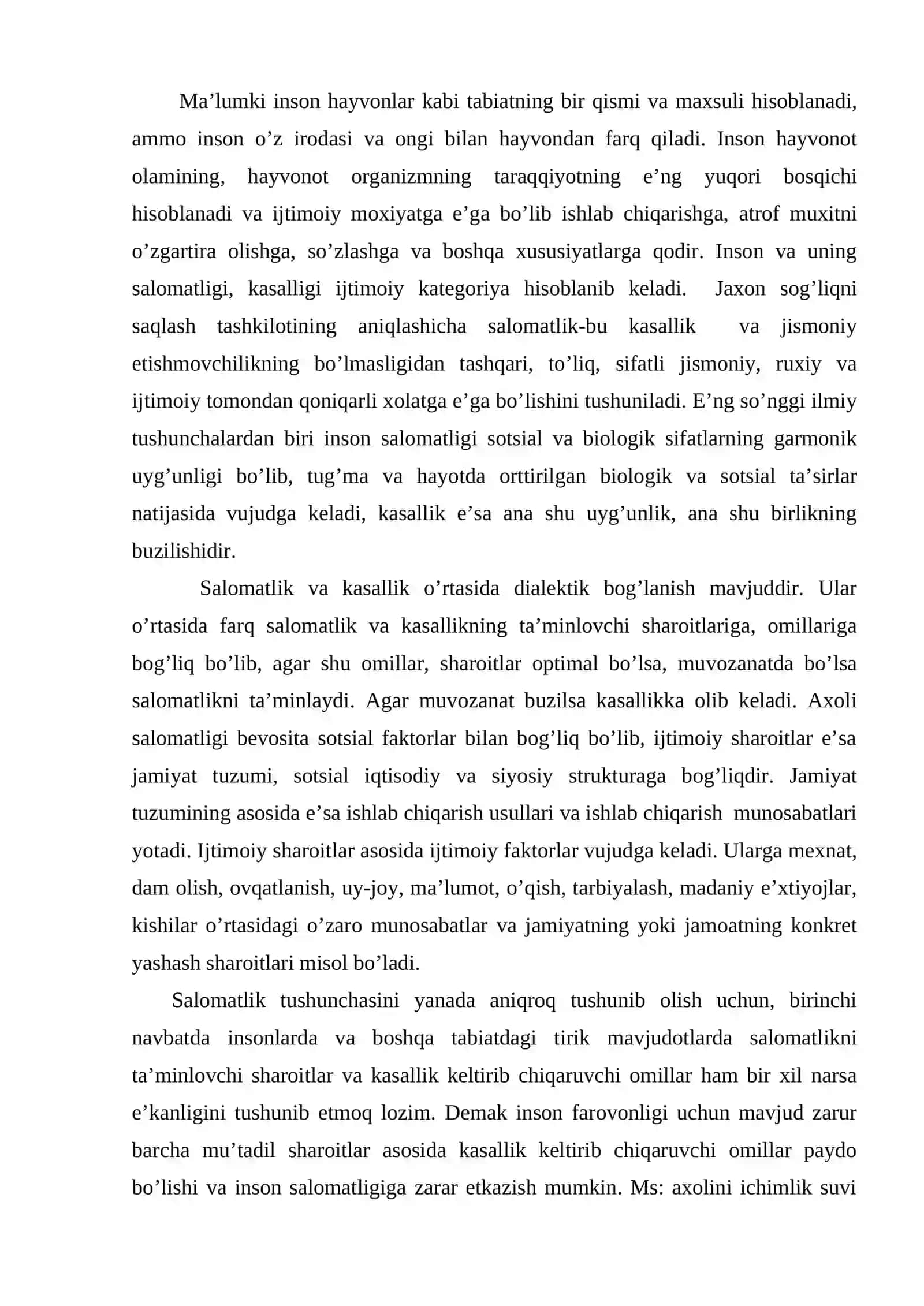 Axoli salomatligi ko`rsatkichlari 3