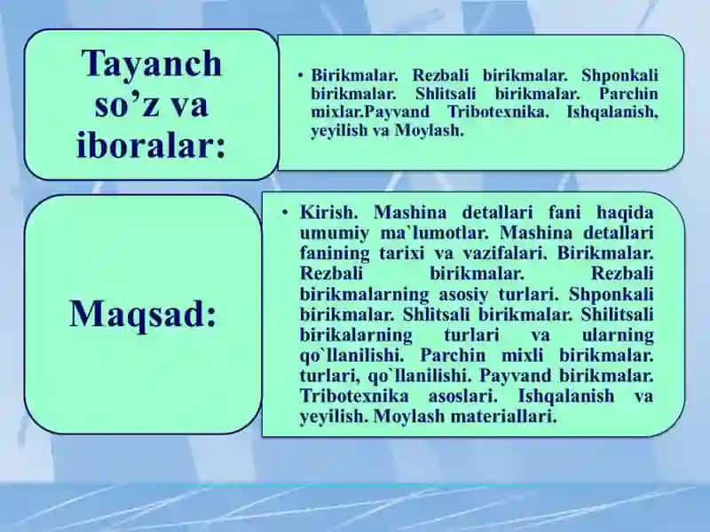 Tribotexnika asoslari. Ishqalanish va yeyilish. 3