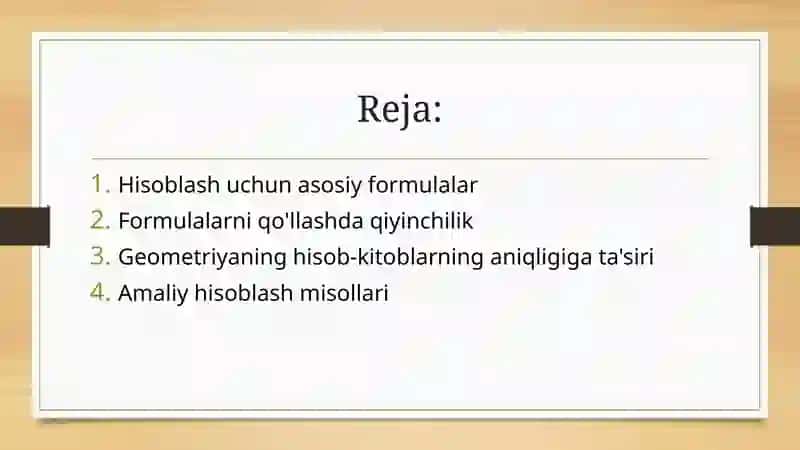 Yuzalarni formula yordamida hisoblashga doir masalalar 3