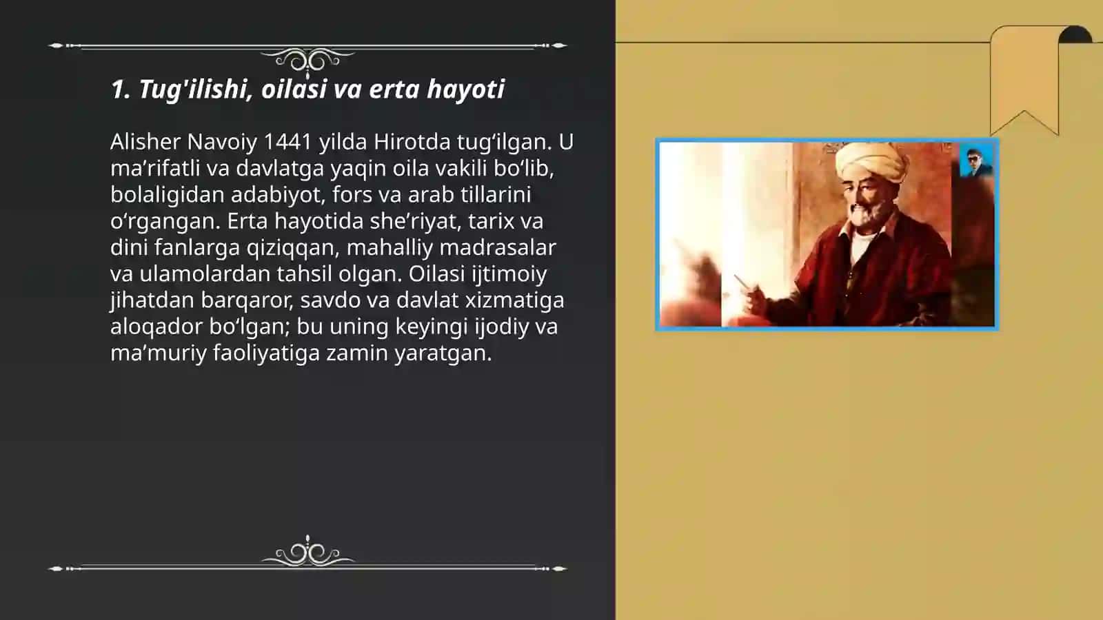 Alisher Navoiy hayoti va ijod yòli 3