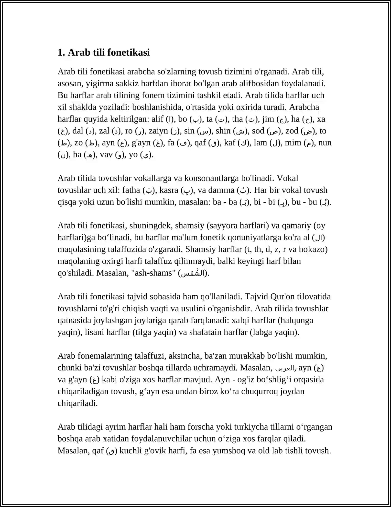 ARAB TILINING GRAMATIKASI 3
