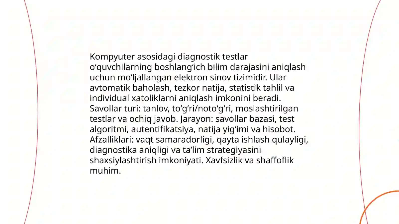 Kompyuter asosidagi diagnostik testlar 3