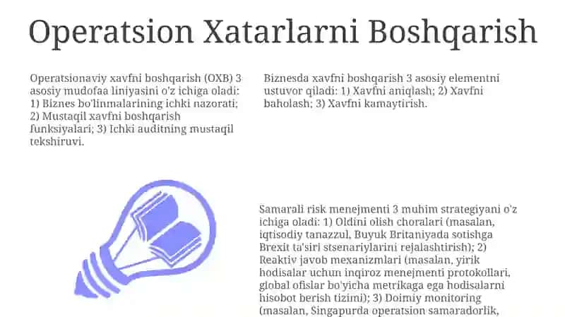 Operatsion Xatarlarni Boshqarish 3