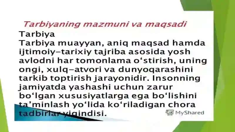 Tarbiyajarayoning mohiyati va mazmuni 3