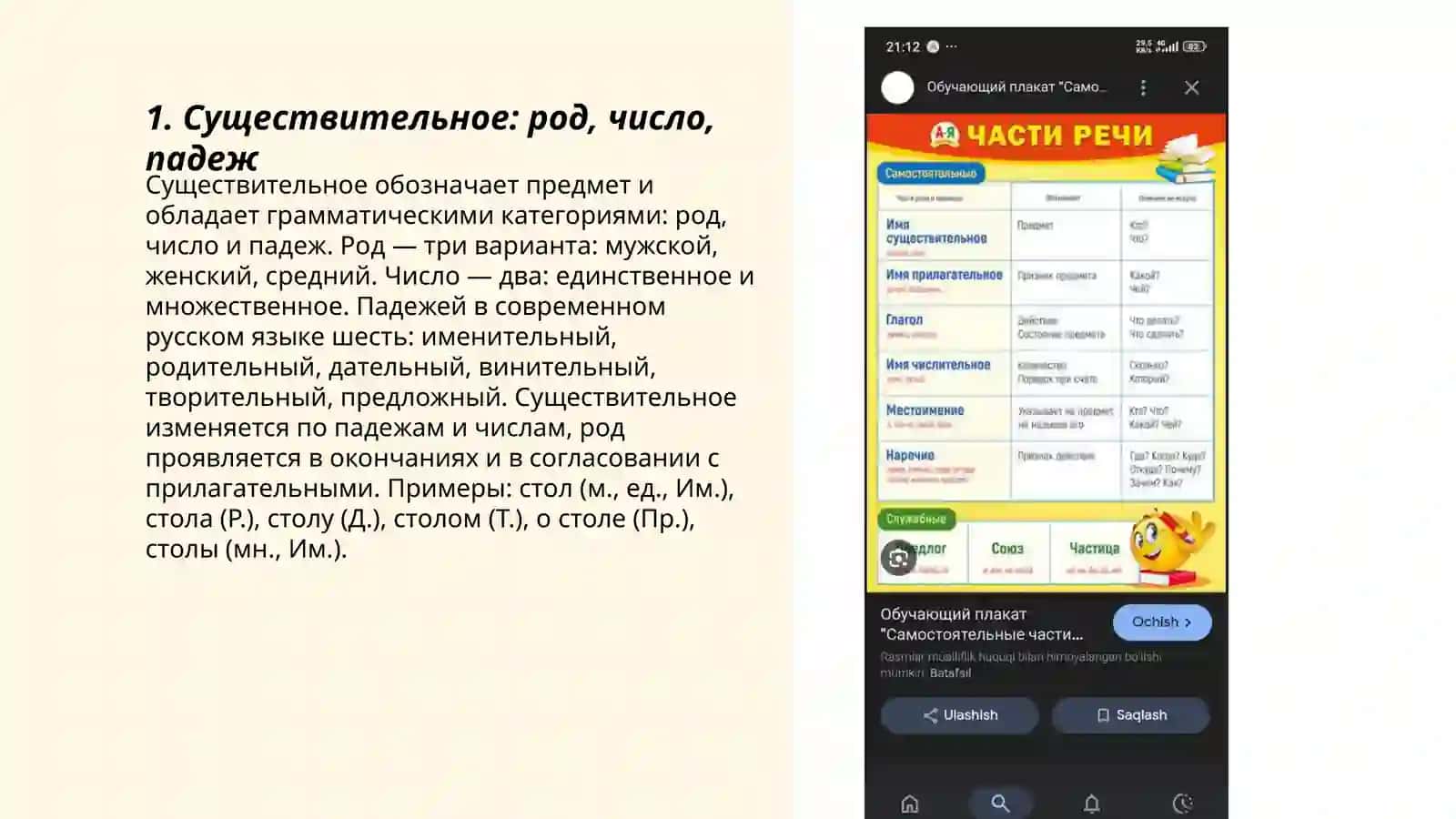 Части речи 3