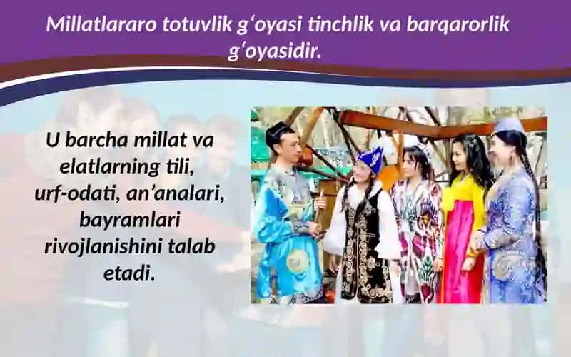Millatlararo totuvliq g‘oyasi 3